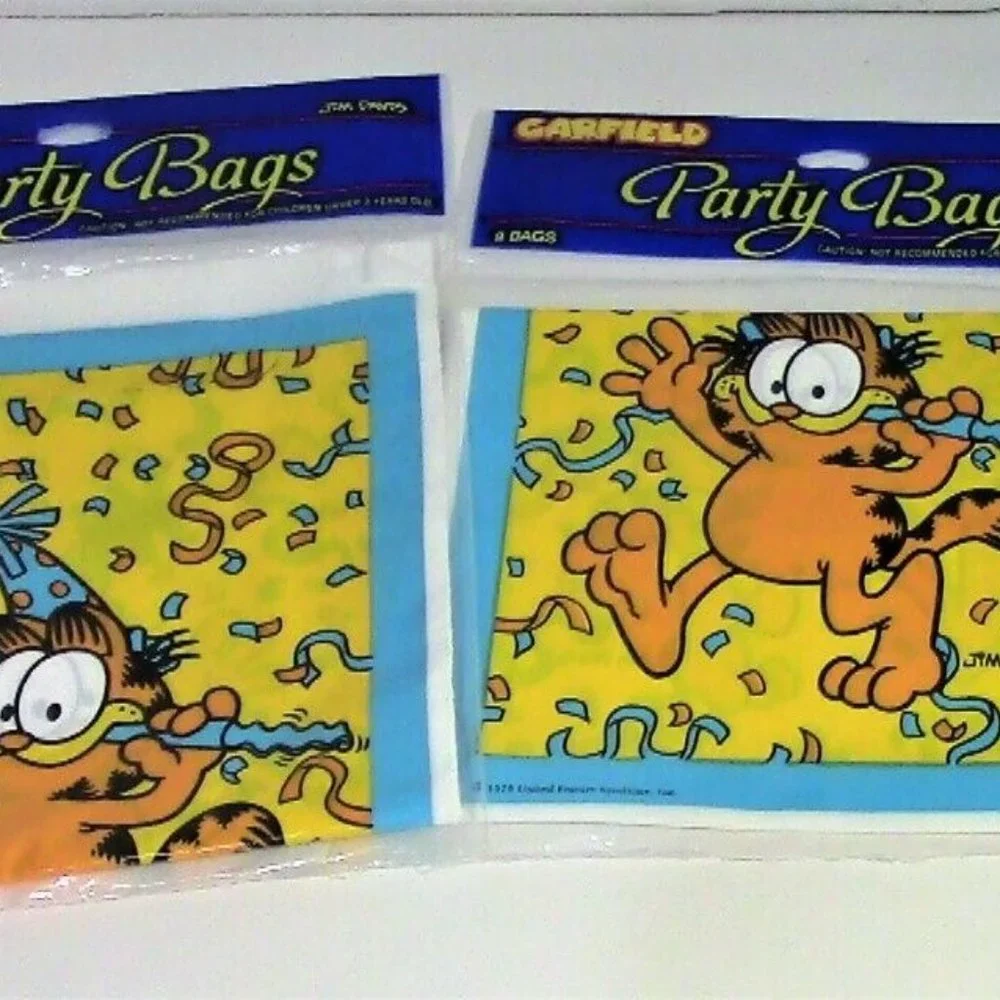 Garfield Treat/Party Bags 3 packs/24 bags New